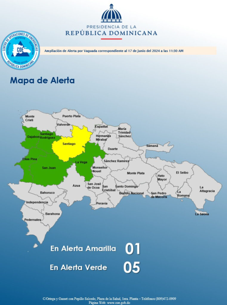 Cibao Noticias Provincias en alerta por vaguada