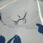 Se registra socavón en carretera Nizao-Rancho Arriba, provincia San José de Ocoa