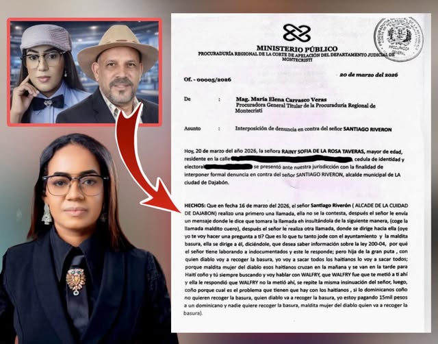 Querella contra alcalde de Dajabón Santiago Riverón por presunta violencia de género