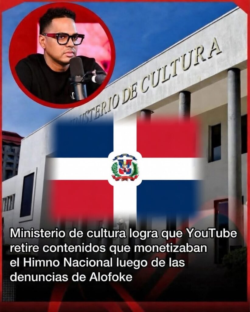 Ministerio de Cultura retira de YouTube contenidos que monetizaban el Himno Nacional