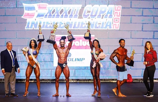 Miguel Alexis se corona campeón absoluto en Copa de Fisiculturismo