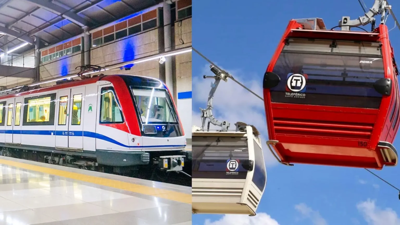Metro y Teleférico de Santo Domingo paralizan servicio por condiciones climáticas