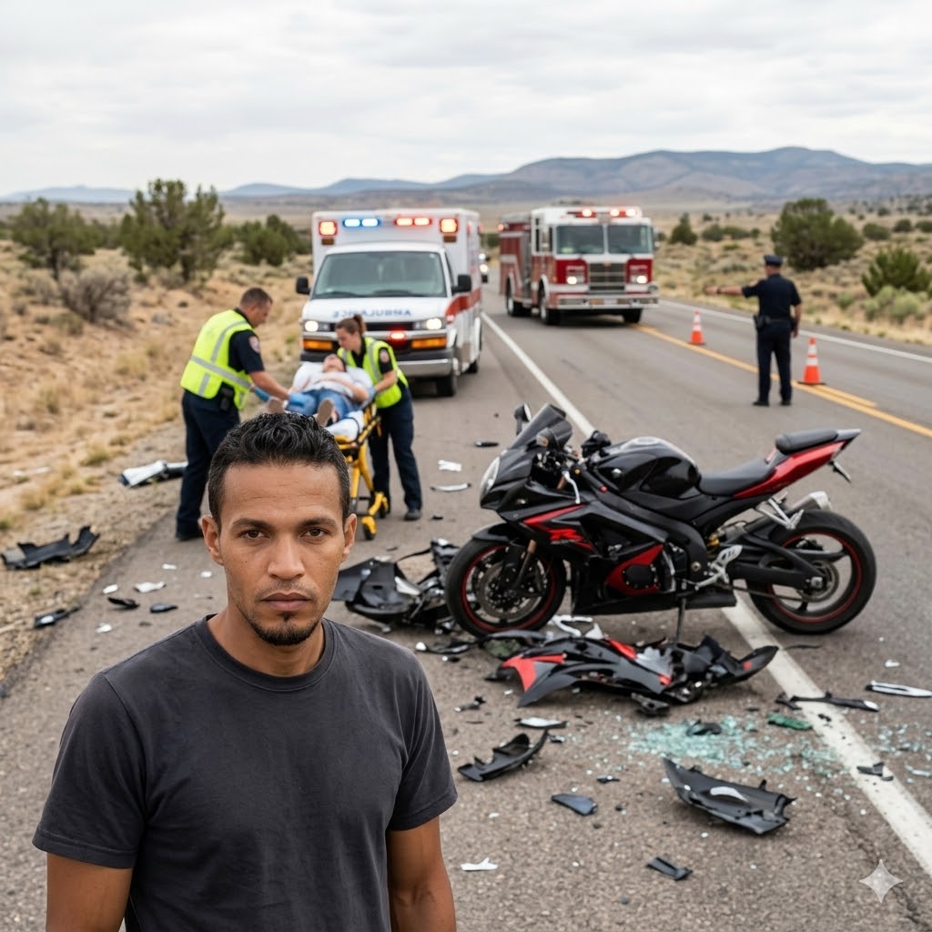 Accidente en Nagua deja joven gravemente herido