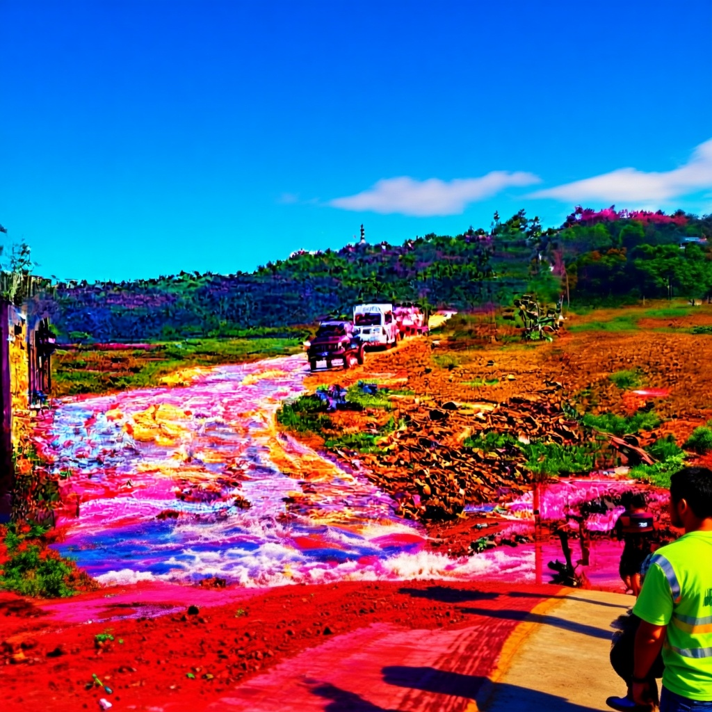 DIGESETT habilita desvío en carretera La Vega–Jarabacoa por acumulación de agua
