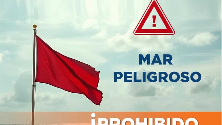 Playas de Puerto Plata restringidas por oleaje peligroso en Viernes Santo