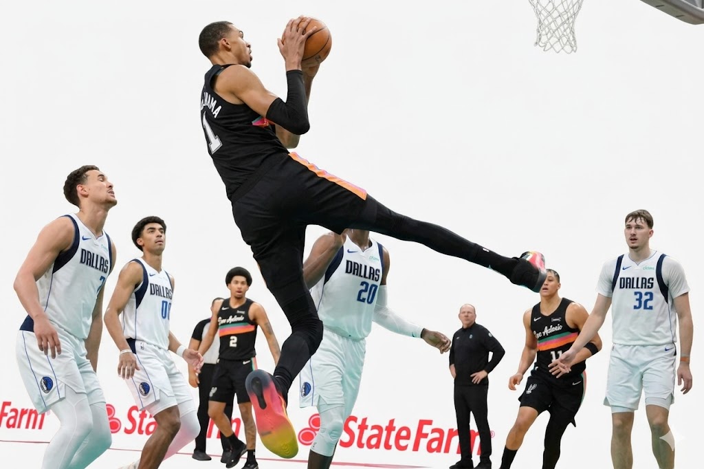 Wembanyama lidera a los Spurs con 40 puntos y 13 rebotes ante Dallas