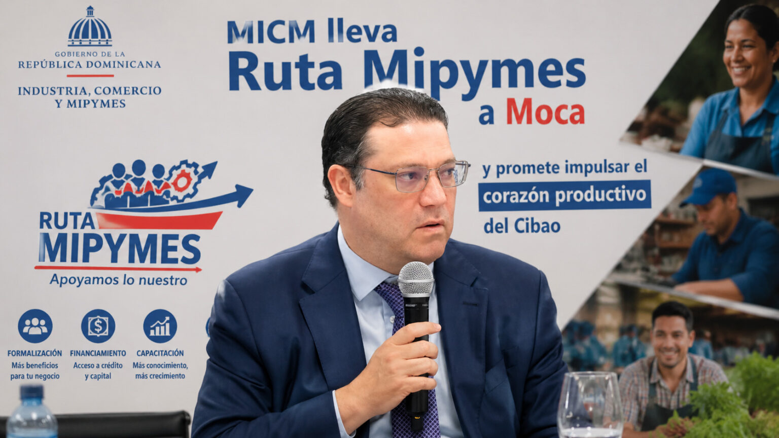 Moca recibe Ruta Mipymes del MICM para fortalecer producción