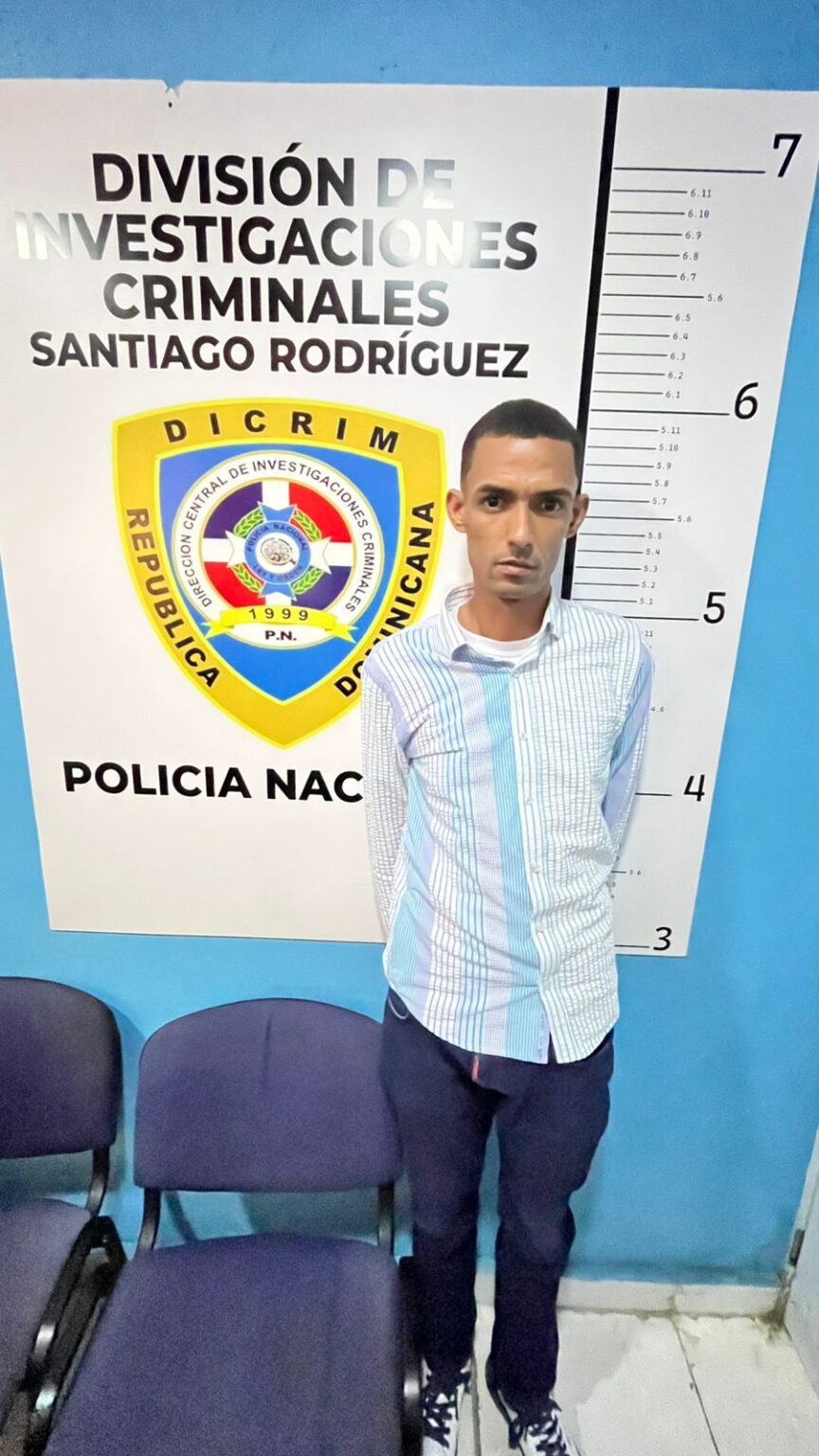 Policía Nacional captura hombre acusado de incendiar vivienda en Santiago Rodríguez.