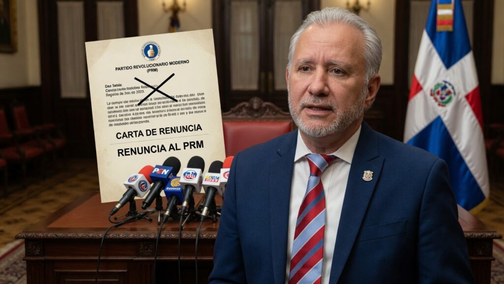 Senador Antonio Taveras Guzmán abandona PRM y se declara independiente
