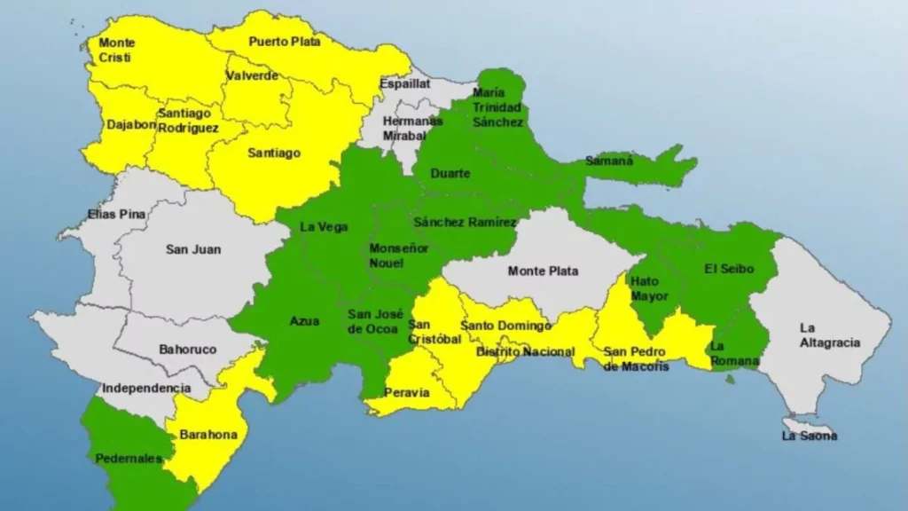 Vaguada y onda tropical ponen en alerta a 24 provincias