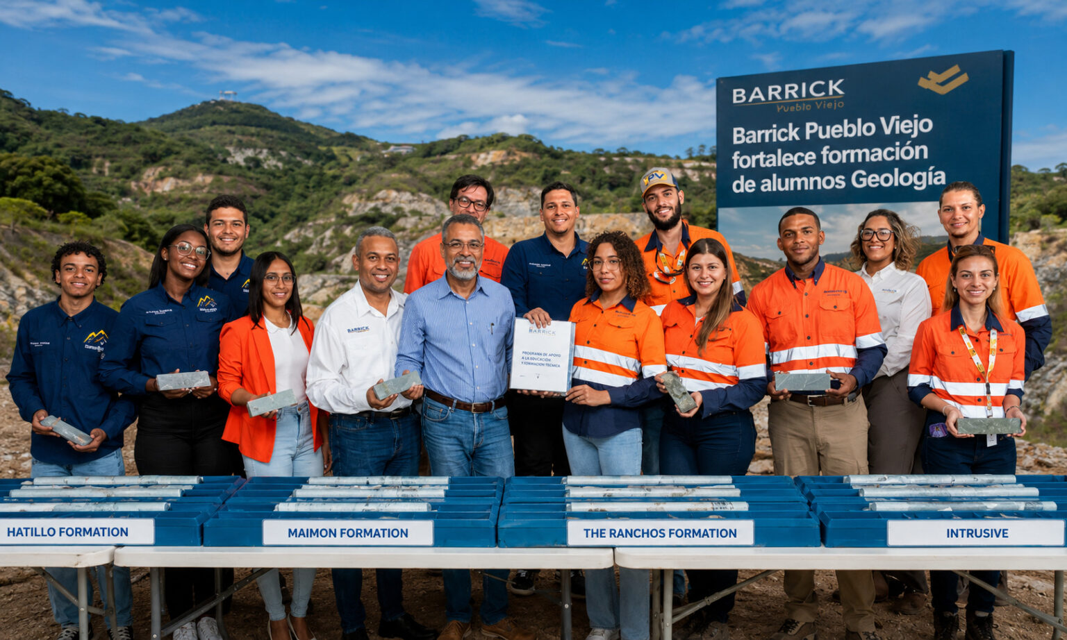 Barrick Pueblo Viejo refuerza preparación de alumnos de Geología