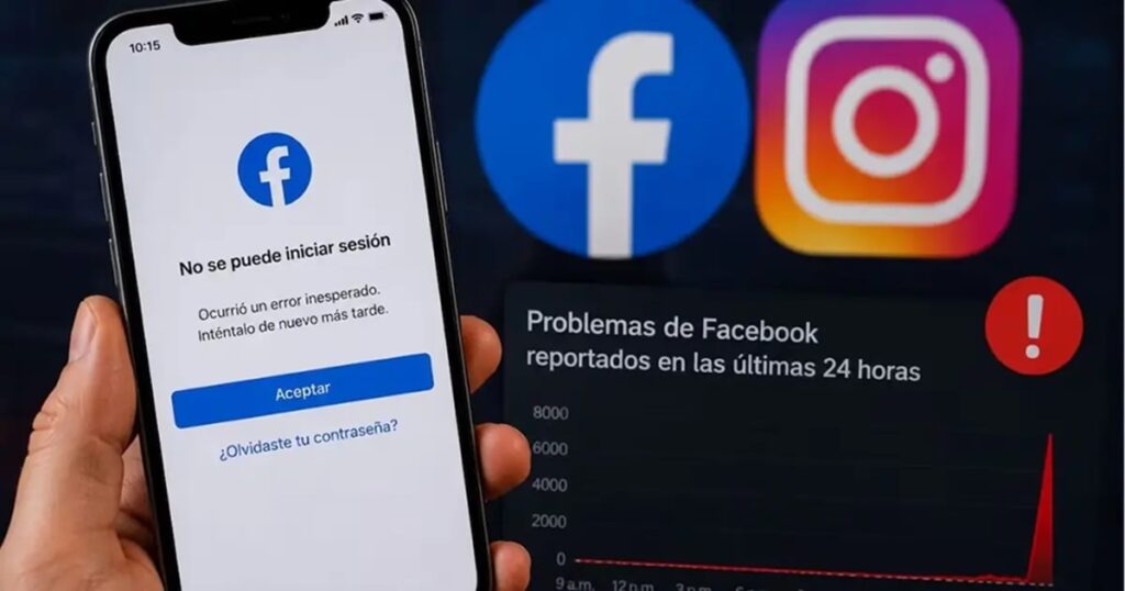 Instagram y Facebook sufren una caída global que deja a millones de usuarios sin acceso