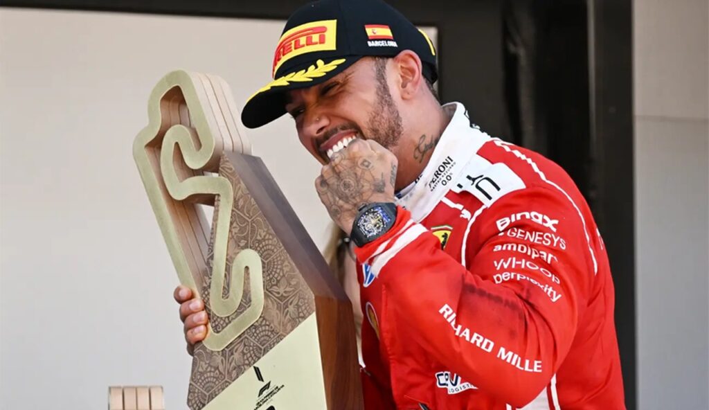 Hamilton logra su primer triunfo con Ferrari y revive su grandeza en el GP de Barcelona