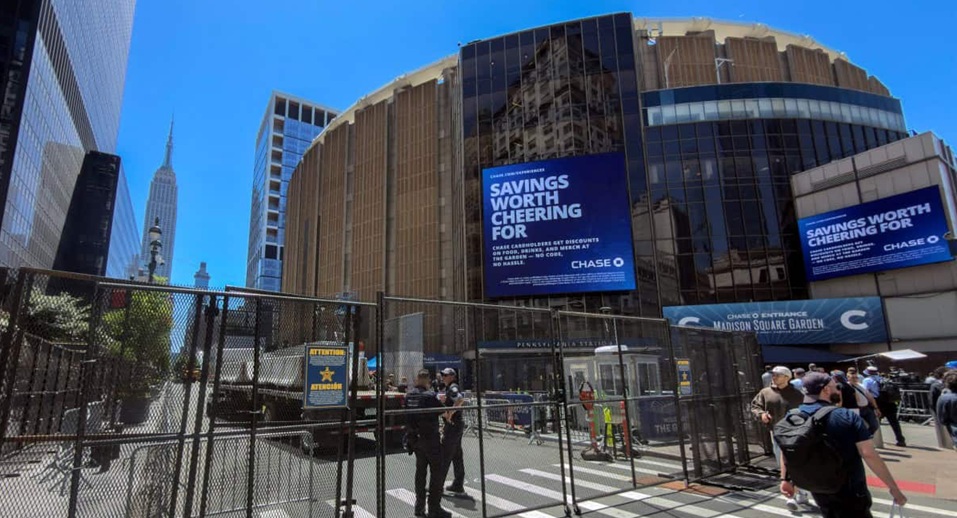 Nueva York refuerza el blindaje del Madison Square Garden ante el Juego 4 de las Finales de la NBA