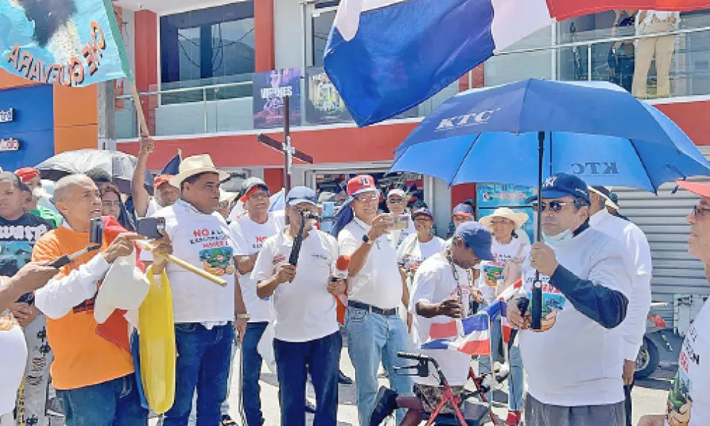 Marcha número siete en defensa de la Cordillera Septentrional