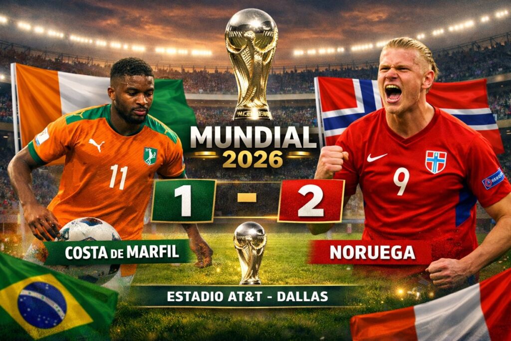 Haaland sentencia y Noruega elimina a Costa de Marfil en un duelo dramático del Mundial 2026