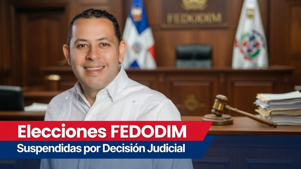 Elecciones de FEDODIM quedan suspendidas por decisión judicial