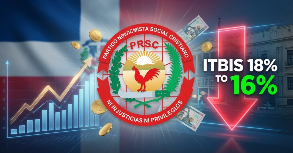 Partido Reformista sugiere bajar Itbis a 16% y ampliar alcance