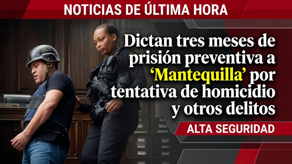 Justicia impone prisión preventiva a “Mantequilla” por tentativa de homicidio y otros cargos