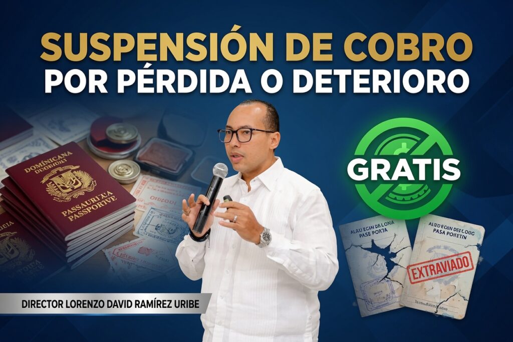 Dirección General de Pasaportes elimina tarifa por pérdida o deterioro de libretas