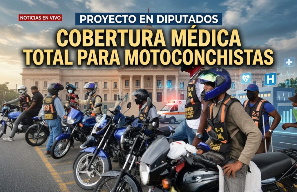 Diputados proponen cobertura médica integral para motoconchistas