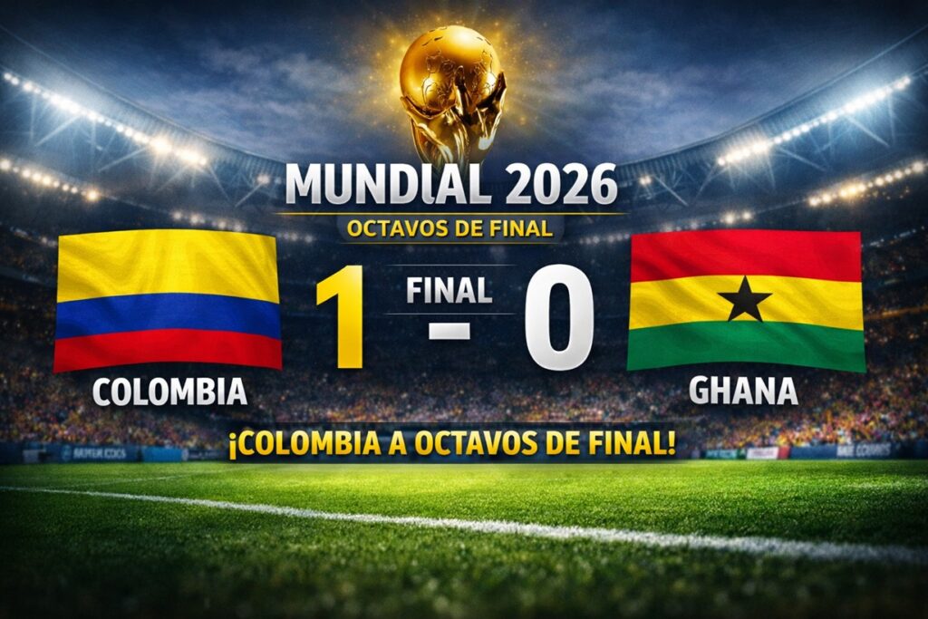 Colombia elimina a Ghana con gol de Jhon Arias y avanza a octavos del Mundial 2026