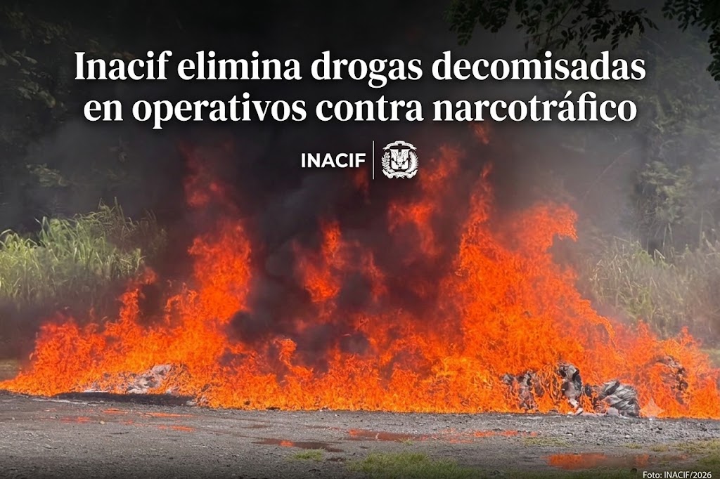Inacif elimina drogas decomisadas en operativos contra narcotráfico