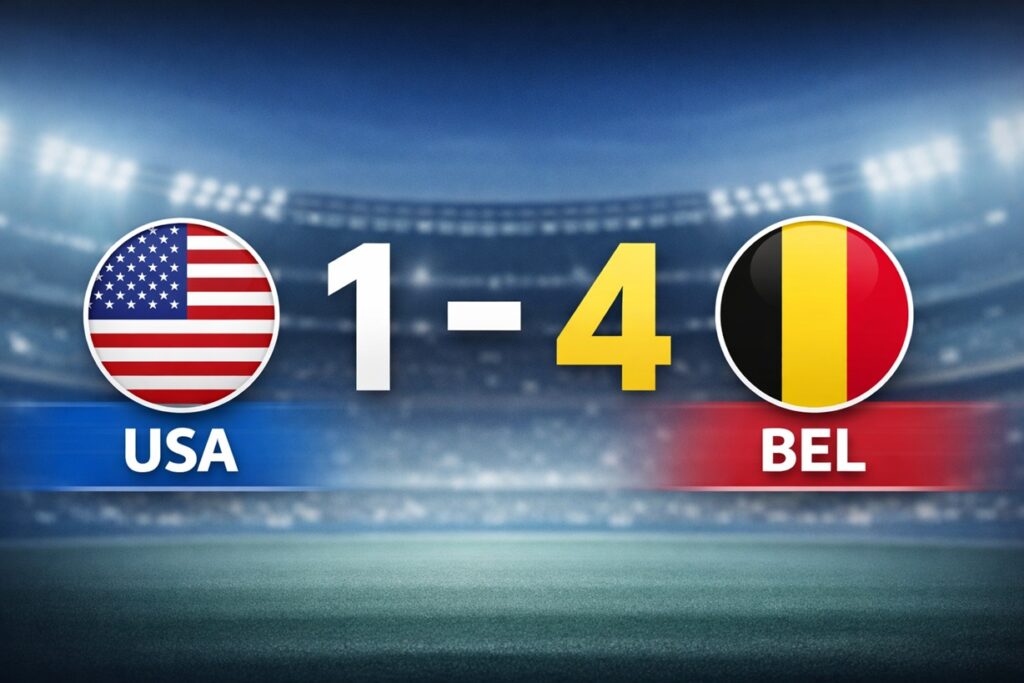 Bélgica arrolla a Estados Unidos 4-1 en Seattle y avanza con autoridad a los cuartos del Mundial 2026