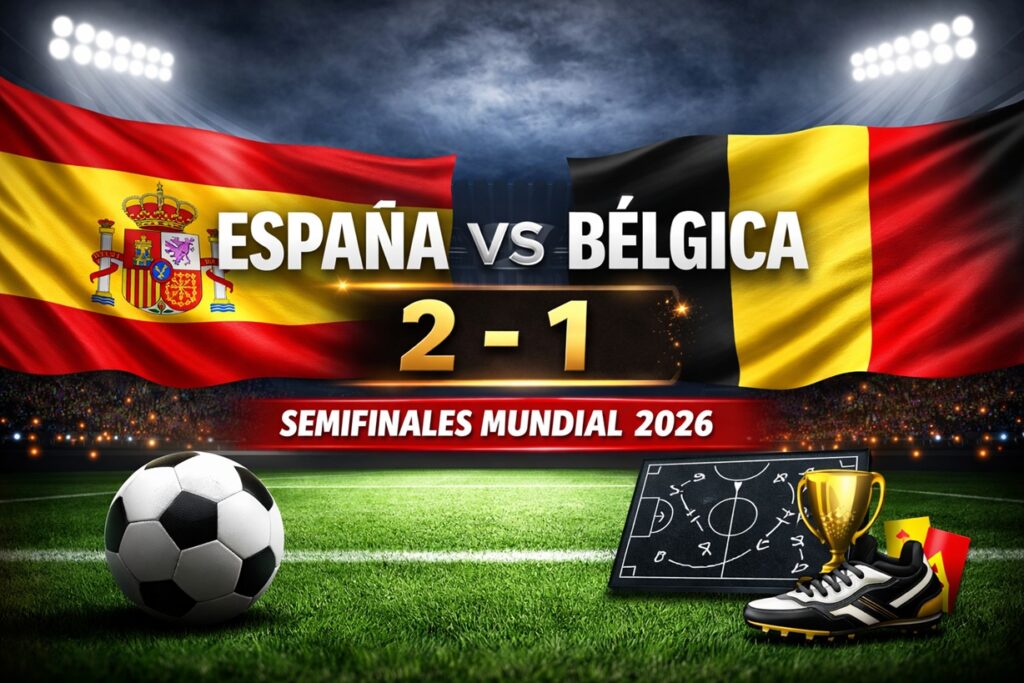 España vence a Bélgica y avanza a semifinales del Mundial 2026
