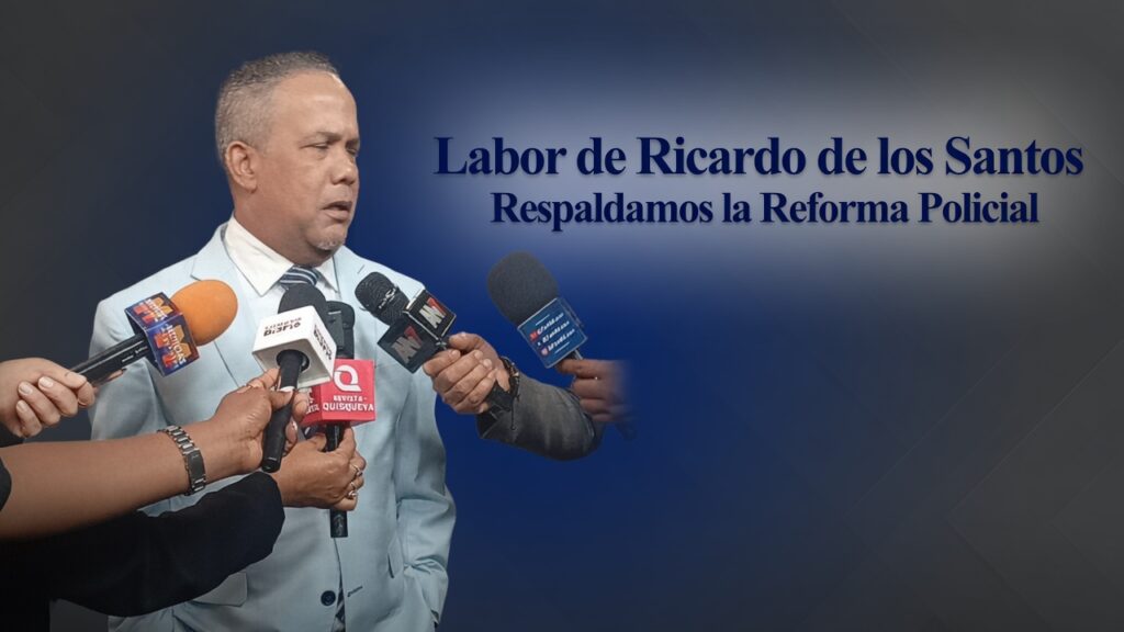 Senador Héctor Acosta destaca labor de Ricardo de los santos y respalda reforma policial