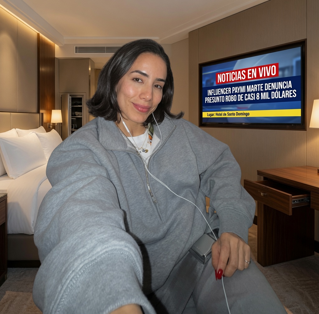 Influencer Paymi Marte reporta robo millonario en hotel de Santo Domingo