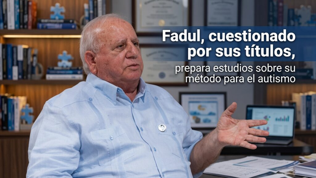 Dr. Fadul anuncia investigaciones sobre método para el autismo