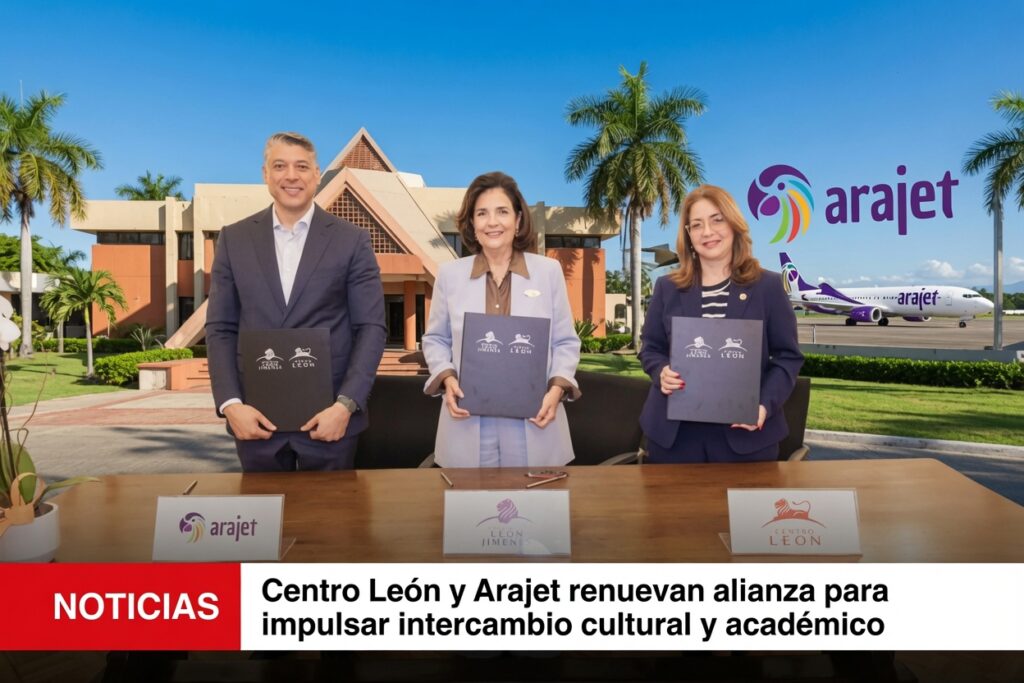 Renuevan alianza Centro León y Arajet para fomentar cultura y turismo