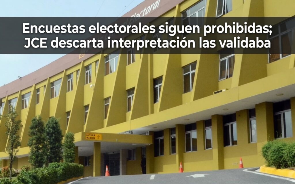 JCE aclara que encuestas electorales no están permitidas
