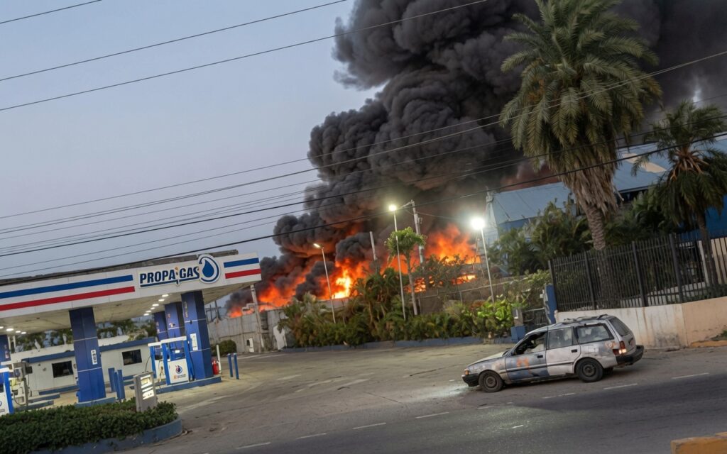 Fuego afecta instalaciones del parque industrial de Navarrete