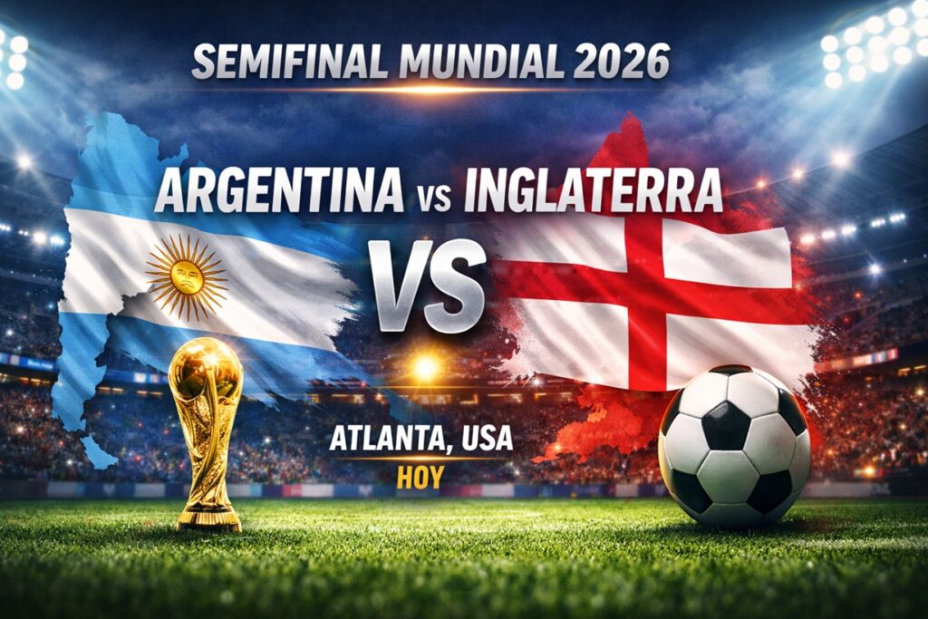 Argentina e Inglaterra chocan en una semifinal de titanes rumbo a la final del Mundial 2026