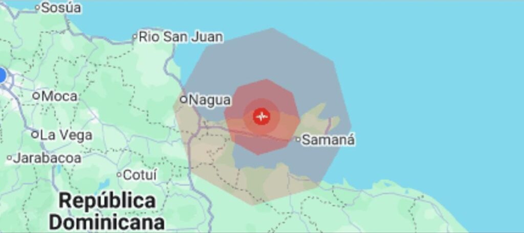 Sismo de magnitud 4.6 se registra cerca de Samaná y se siente en varias comunidades del Nordeste