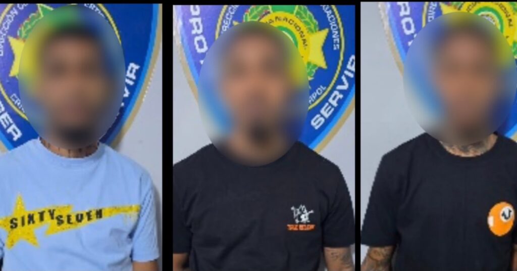 Policía Nacional captura a “Luimi”, “Roy” y “Coquito” por asalto en Santiago