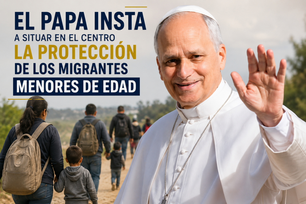 El papa León XIV insta a proteger a migrantes niños y adolescentes