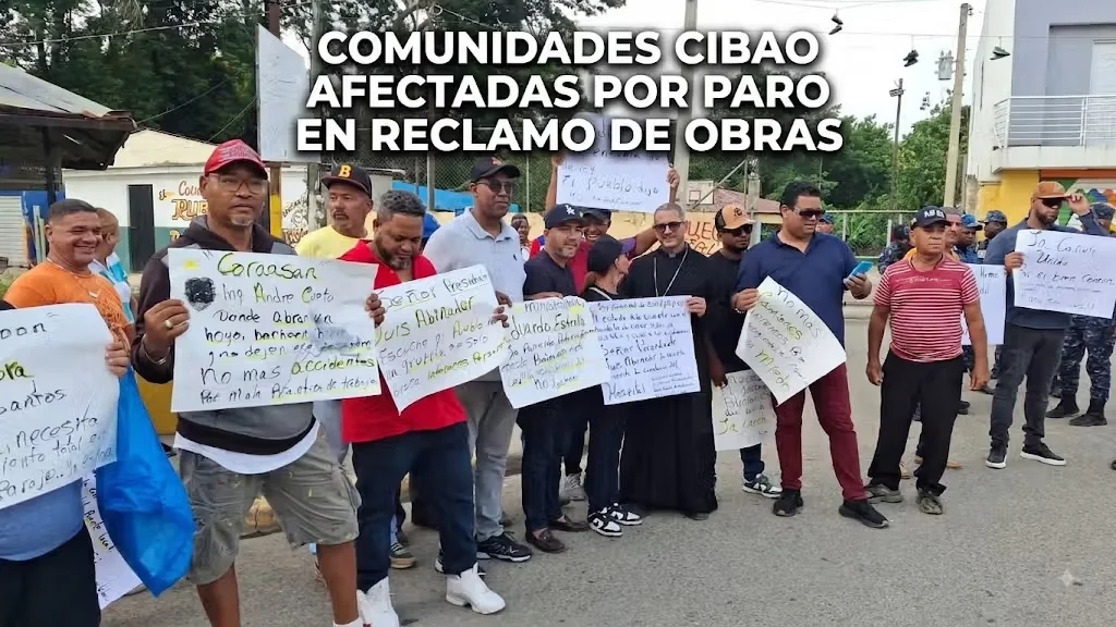 Comunidades del Cibao paralizadas por exigencia de obras