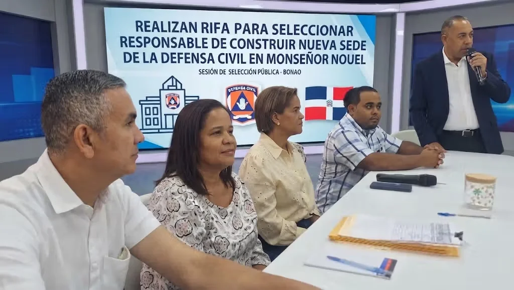 Defensa Civil selecciona por rifa responsable de nueva sede en Monseñor Nouel