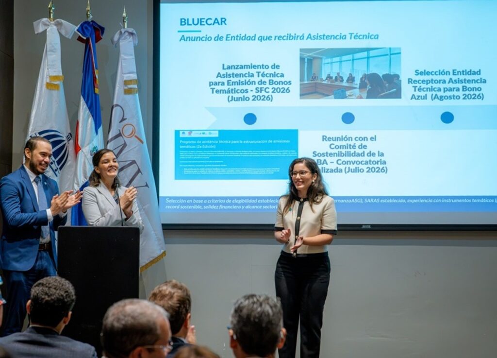Dos entidades lideran el impulso de inversiones en bonos azules en República Dominicana