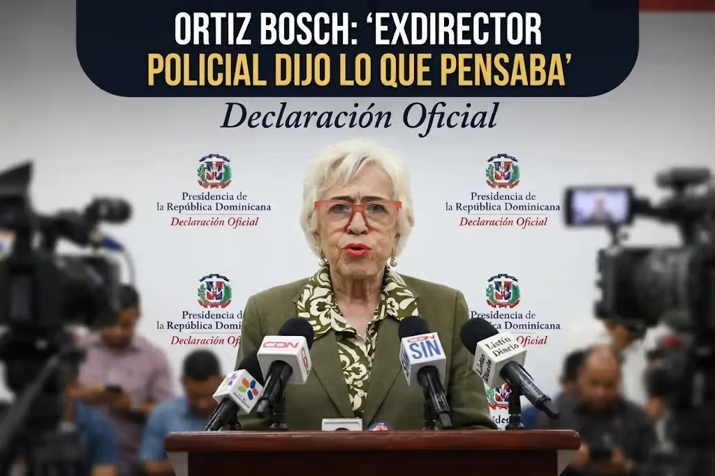 Exdirector policial expresó lo que pensaba, afirma Milagros Ortiz Bosch
