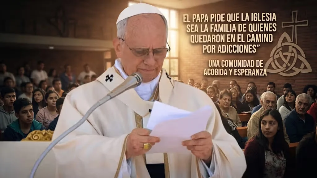 El papa León XIV pide que la Iglesia sea familia de quienes sufren adicciones