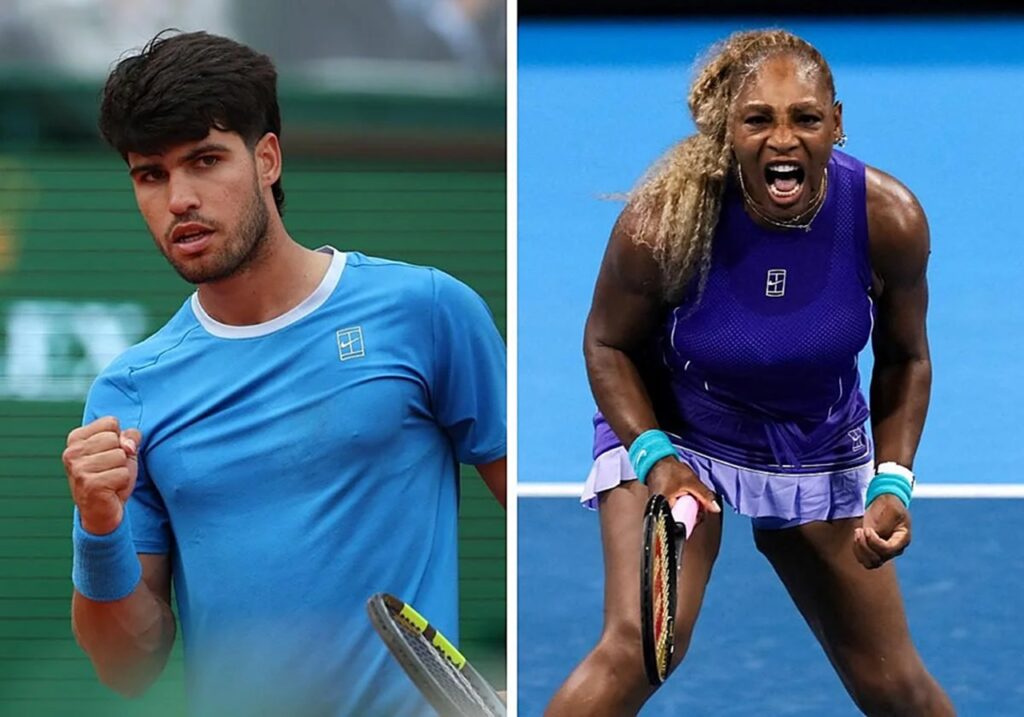 Serena Williams y Carlos Alcaraz harán pareja en dobles mixtos en el US Open 2026