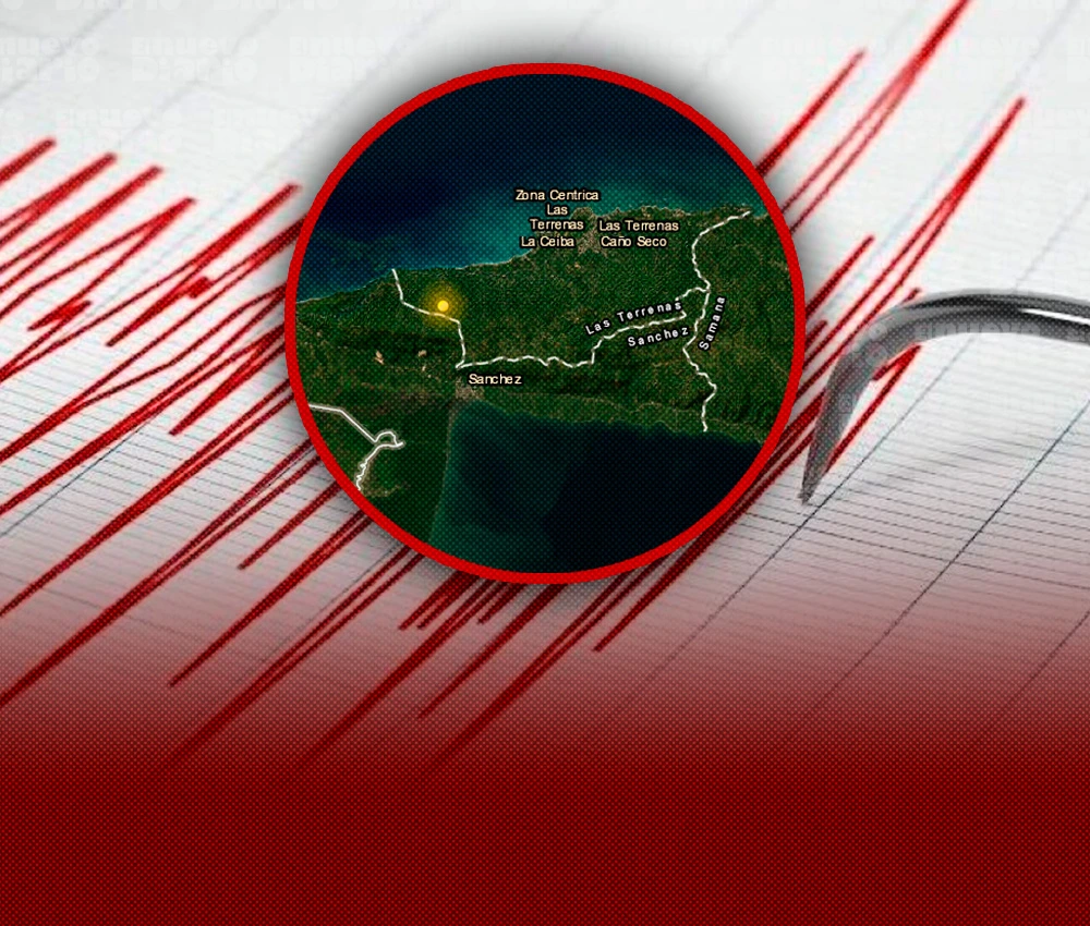 Sismo en Sánchez se percibe ampliamente en el territorio nacional