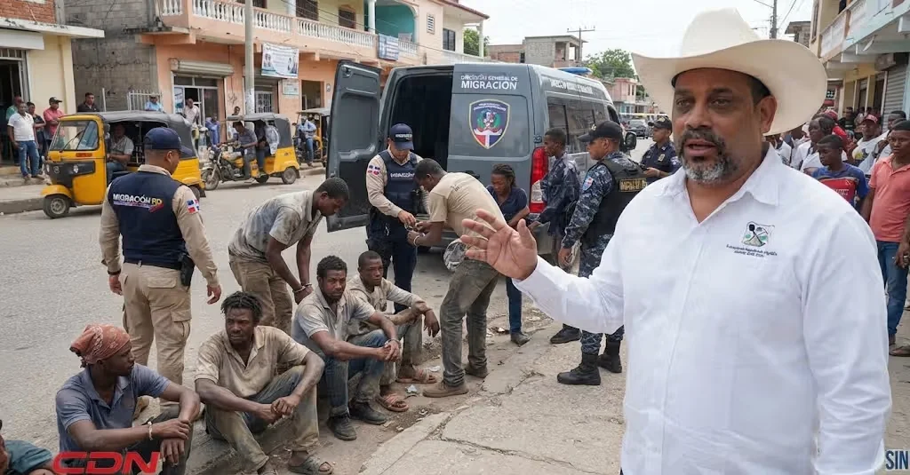 Alcalde de Dajabón Santiago Riveron se lanza a las calles y detienen haitianos indocumentados