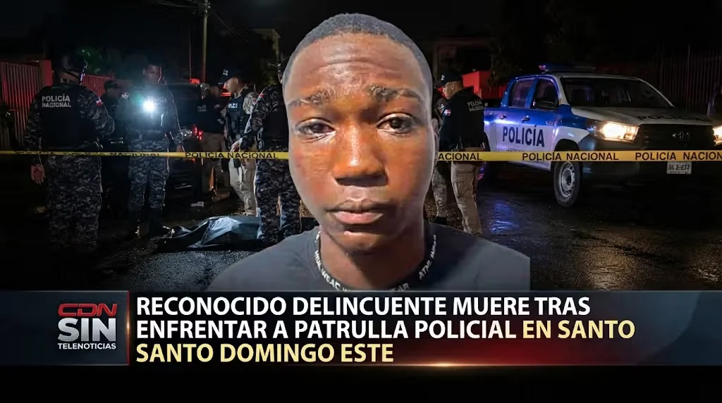 Patrulla policial abate a delincuente en Santo Domingo Este