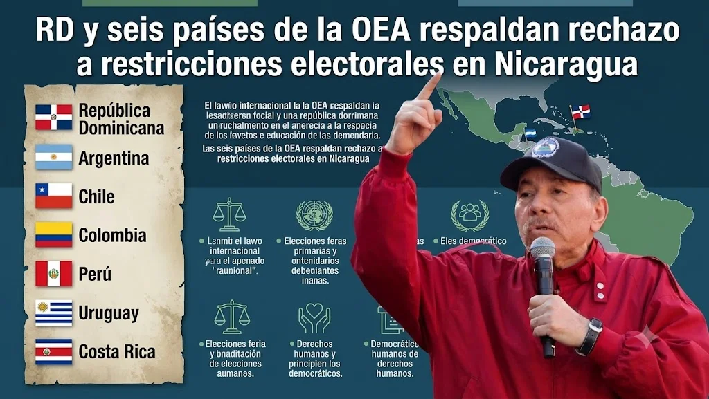 República Dominicana y OEA condenan trabas en elecciones nicaragüenses