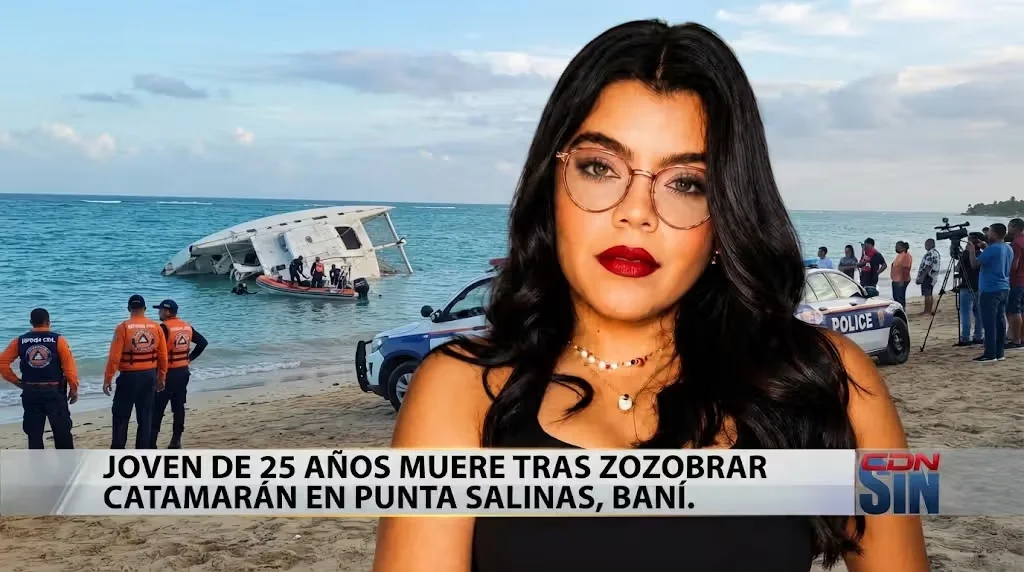 Catamarán zozobra en Baní y muere joven de 25 años